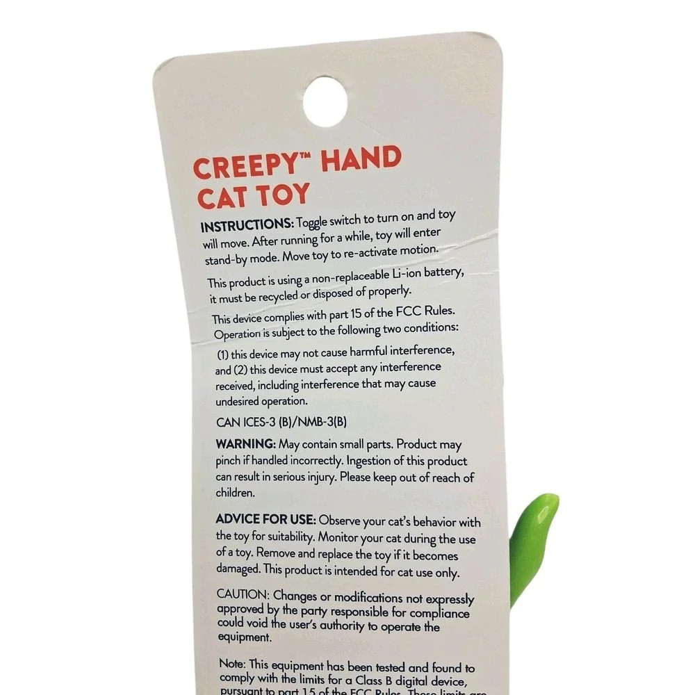 Haunting Halloween Cat Teaser - Realistic Moving Hand Toy | Touch Activated